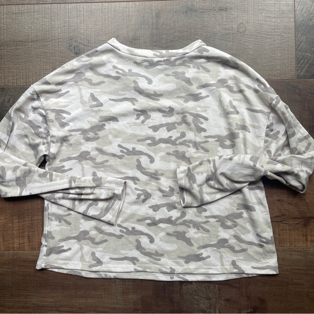 Camo Print Crop Top